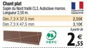 Tridôme Chant plat offre