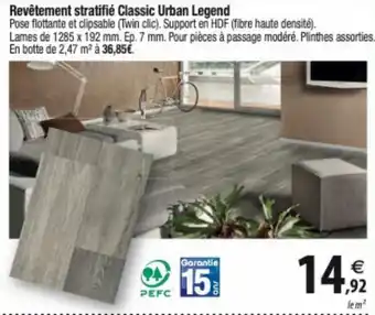 Tridôme Revêtement stratifié Classic Urban Legend offre