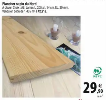 Plancher sapin du Nord
