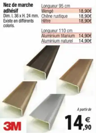 Tridôme Nez de marche adhésif offre