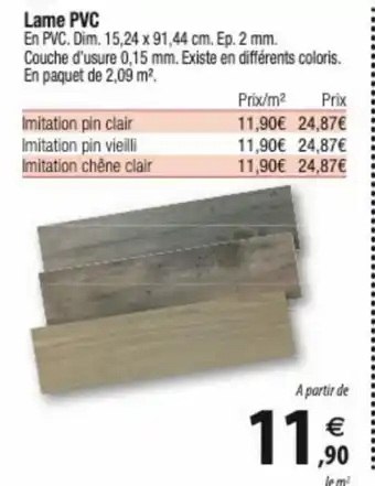 Tridôme Lame PVC offre