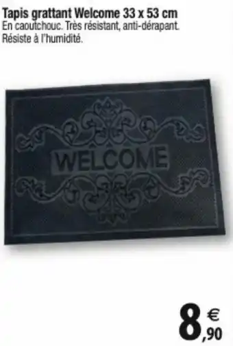 Tridôme Tapis grattant Welcome 33 x 53 cm offre