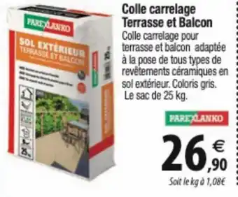 Tridôme Colle carrelage Terrasse et Balcon offre