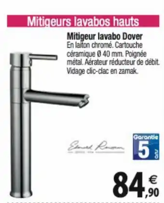 Tridôme Mitigeur lavabo Dover offre