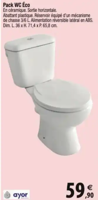 Tridôme Pack WC Éco offre