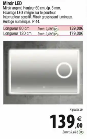 Tridôme Miroir LED offre