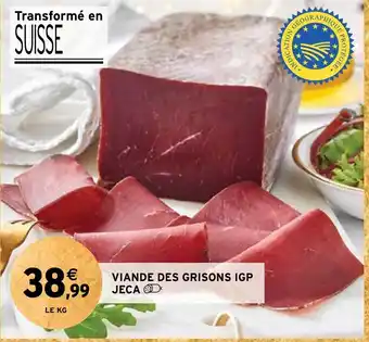 Intermarché Hyper VIANDE DES GRISONS IGP JECAⓇ offre