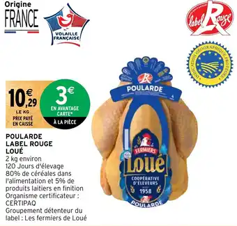 Intermarché Hyper POULARDE LABEL ROUGE LOUÉ offre