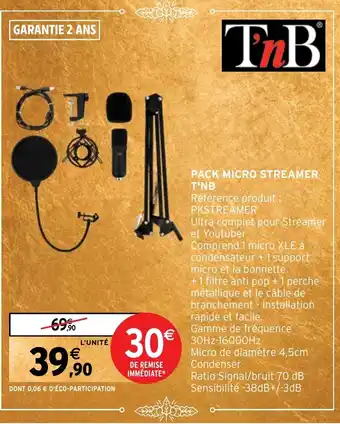 PACK MICRO STREAMER T'NB