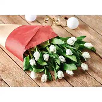 Auchan Bouquet de 14 tulipes pailletées offre