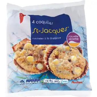 Auchan Coquilles st jacques a la bretonne surgelées auchan offre