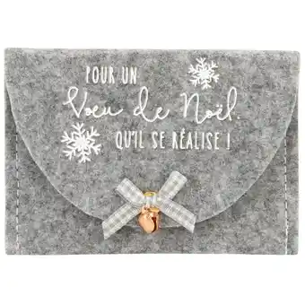 Auchan Enveloppe feutrine de noël offre