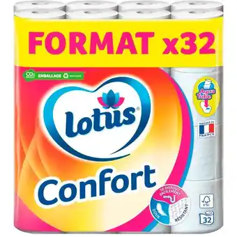 Auchan Papier toilette confort blanc lotus offre