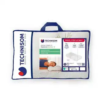 Auchan Oreiller ergonomique ergosense bambou technisom offre