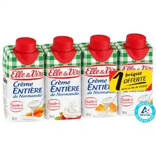Auchan Crème de normandie entière elle & vire offre