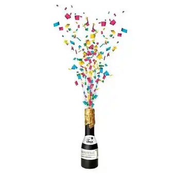 Auchan Bouteille canon a confettis 16 cm offre