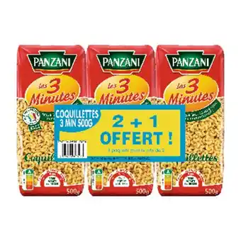 Auchan Pâtes coquillettes cuisson rapide panzani offre