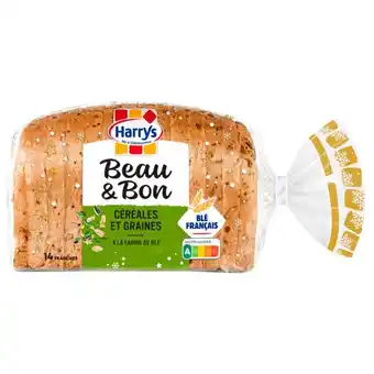 Auchan Pain de mie céréales et graines beau et bon harry's offre
