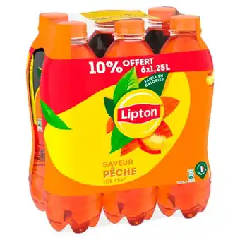 Auchan Lipton ice tea pêche offre