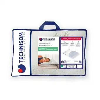 Auchan Oreiller ergonomique ecosense bambou technisom offre