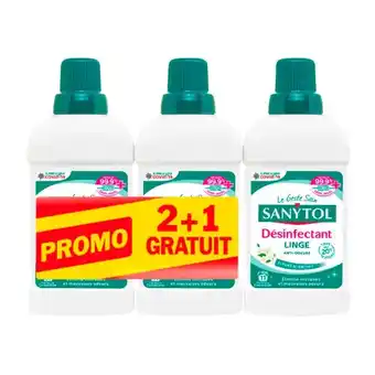Auchan Désinfectant du linge fleurs blanches anti-odeurs sanytol offre