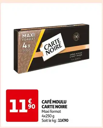 Auchan Supermarché Carte noire café moulu offre