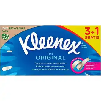 Auchan Boîte mouchoirs the original kleenex offre