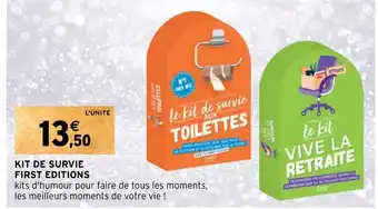 Intermarché Hyper KIT DE SURVIE FIRST EDITIONS offre