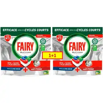 Auchan Capsule lave vaisselle platinum fairy offre