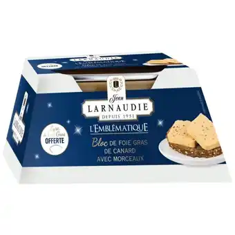 Bloc de foie gras de canard l'emblematique larnaudie