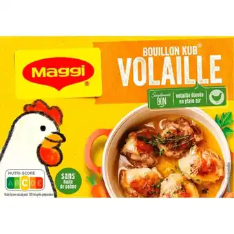 Auchan Bouillon kub de volaille maggi offre