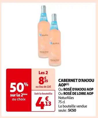 Auchan Supermarché Cabernet d'anjou aop offre