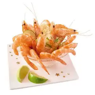 Auchan Crevettes tigrées entières cuites réfrigérées offre