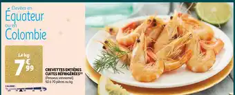 Auchan Supermarché Crevettes entières cuites réfrigérées offre