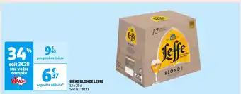 Auchan Supermarché Leffe bière blonde offre