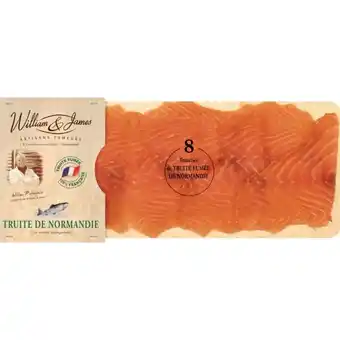 Auchan Truite fumée de normandie william & james offre