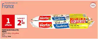 Auchan Supermarché Herta tarte en or feuilletée offre