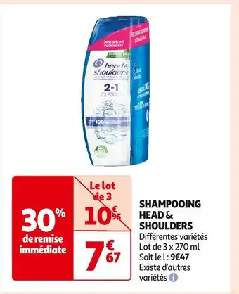 Auchan Supermarché Head & shoulders shampooing offre