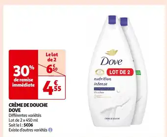 Auchan Supermarché Dove crème de douche offre