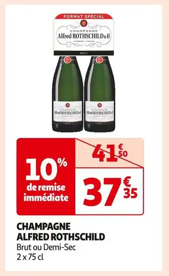 Auchan Supermarché Alfred rothschild champagne offre