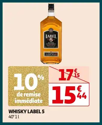 Auchan Supermarché Label 5 whisky offre