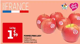 Auchan Supermarché Pommes pink lady offre