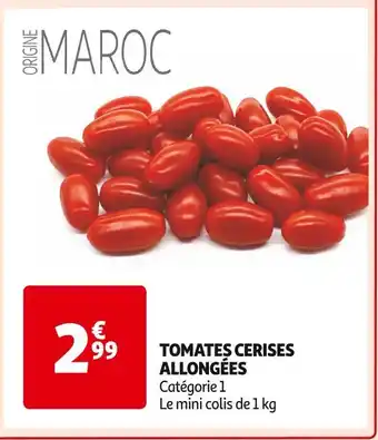 Auchan Supermarché Tomates cerises allongées offre