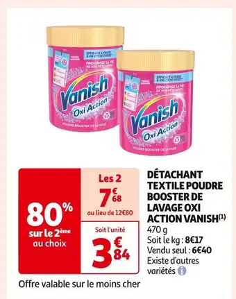 Vanish détachant textile poudre booster de lavage oxi action (1)
