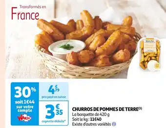 Auchan Supermarché Churros de pommes de terre offre