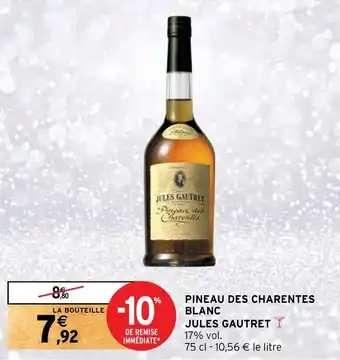 PINEAU DES CHARENTES BLANC JULES GAUTRET Y 17% vol.