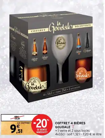 Intermarché Hyper COFFRET 4 BIÈRES GOUDALE Y offre