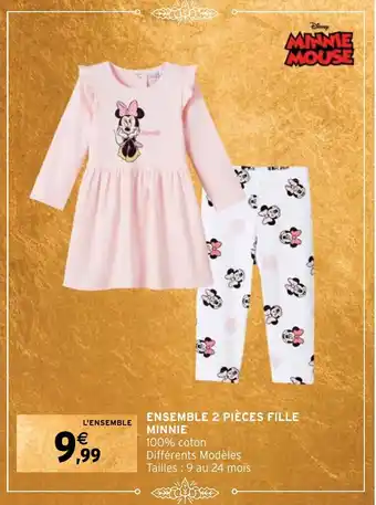 Intermarché Hyper ENSEMBLE 2 PIÈCES FILLE MINNIE offre