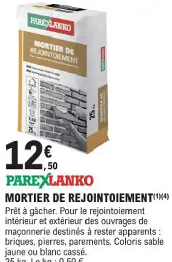 E.Leclerc Brico MORTIER DE REJOINTOIEMENT offre