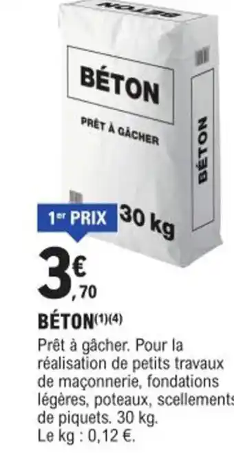 E.Leclerc Brico BÉTON offre